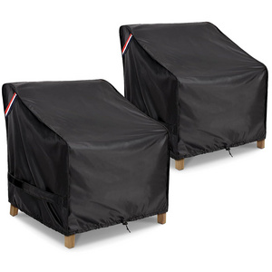 Patio Furniture Covers Waterproof Lawn Outdoor Oxford material good quality Chair Covers 2 Pack Black