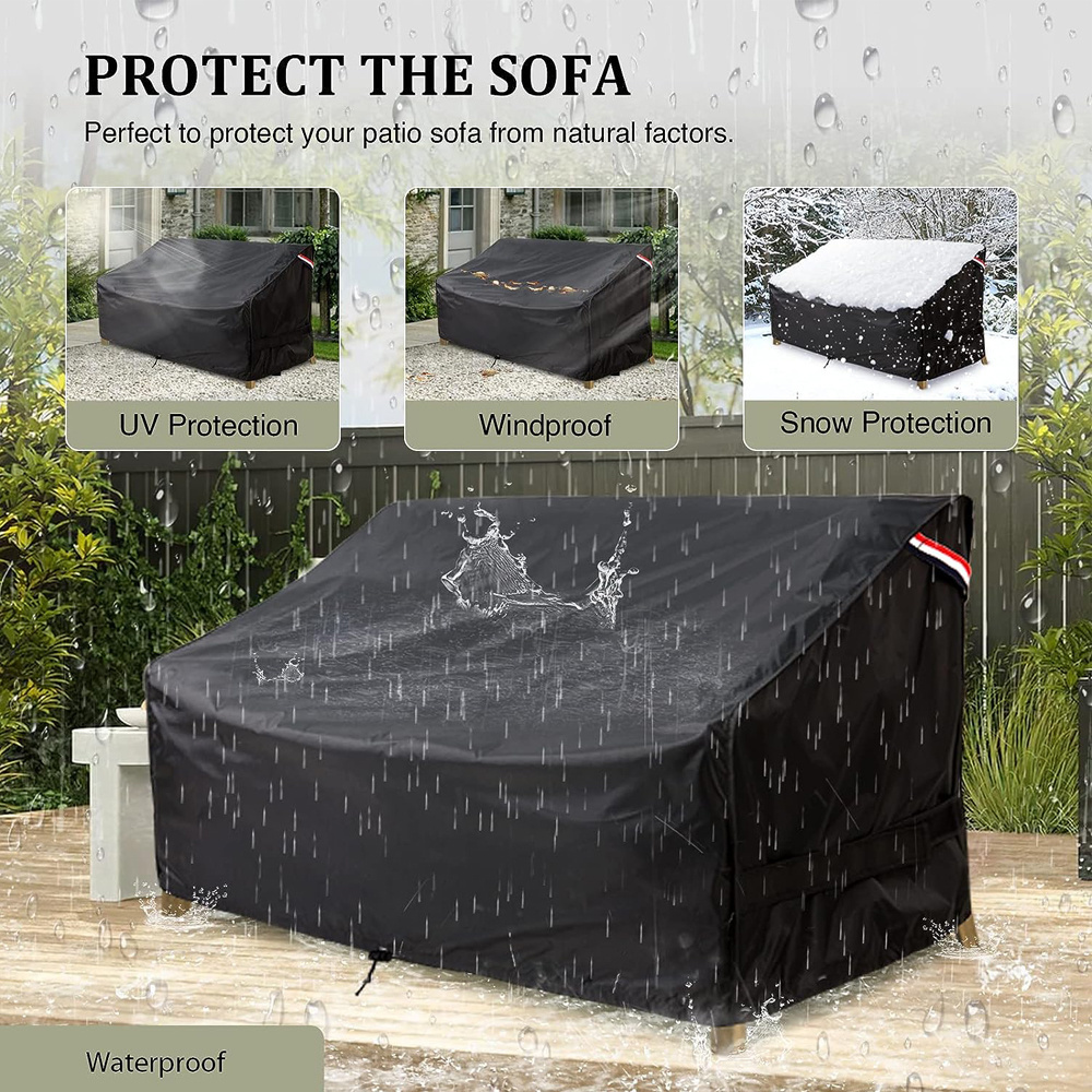 Oxford Waterproof Lounge Deep Seat Single Wicker Garden Sofa Outdoor Furniture Cover Patio Chair Covers