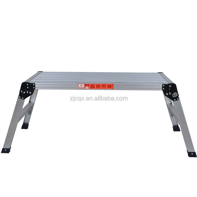 Aluminum Platform Drywall Step Up Folding Work Bench Stool Ladder