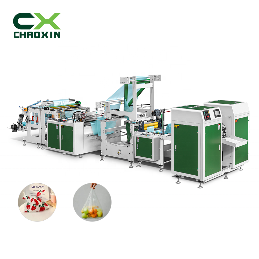 Polythene bag making machine CX-600 computer heat-sealing and cold-cutting bag plastic shopper bag making machines