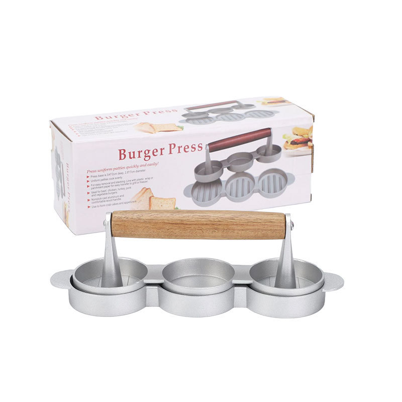 Aluminum Alloy Smash Burger Press Hamburger Patty Maker & Meat Mold Kitchen Tool for Perfect Burgers & Sandwiches