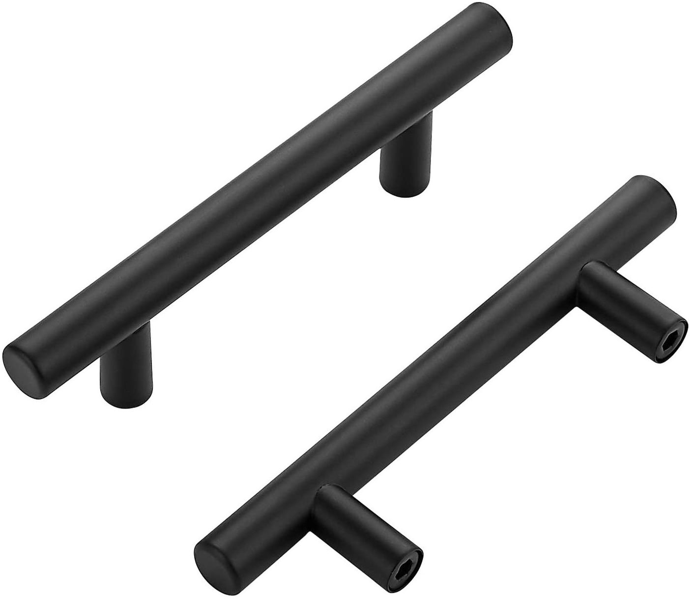 Black Stainless Steel Furniture Cabinet Handles and Knobs