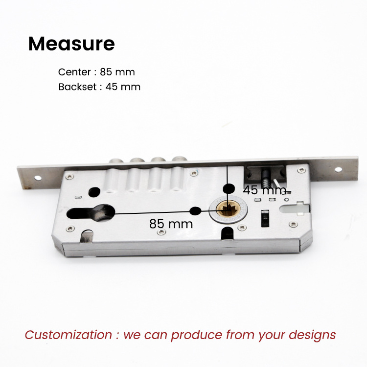 8545 High Quality Customized Stainless Steel Door Lock Body