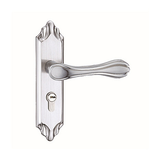 Stainless steel privacy security interior mortise lock door handle for wooden door