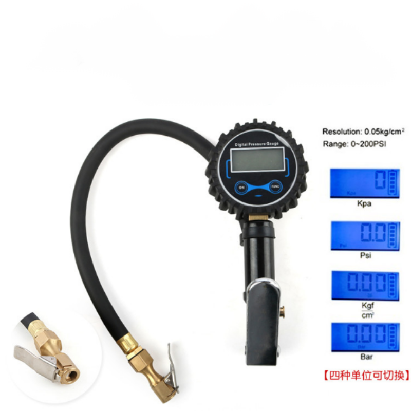 TG17 Digital Air Tire Inflator pressure Gauge With Chuck and Hose