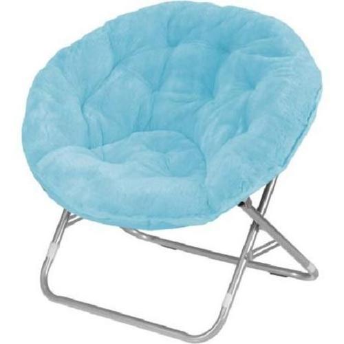 Wholesale Modern Folding Round Padded Moon Saucer Camping Chair For Home Living Room