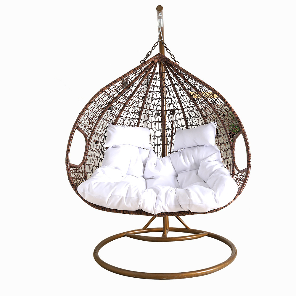 Hot Sales Wholesale Hotels Outdoor Bedroom Detachable Rattan Hanging Patio Swing With Stand