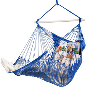 Wholesale Hotel Outdoor Easy Carry Light Weight Under Tree Adult Single Thin Rope Net Swing