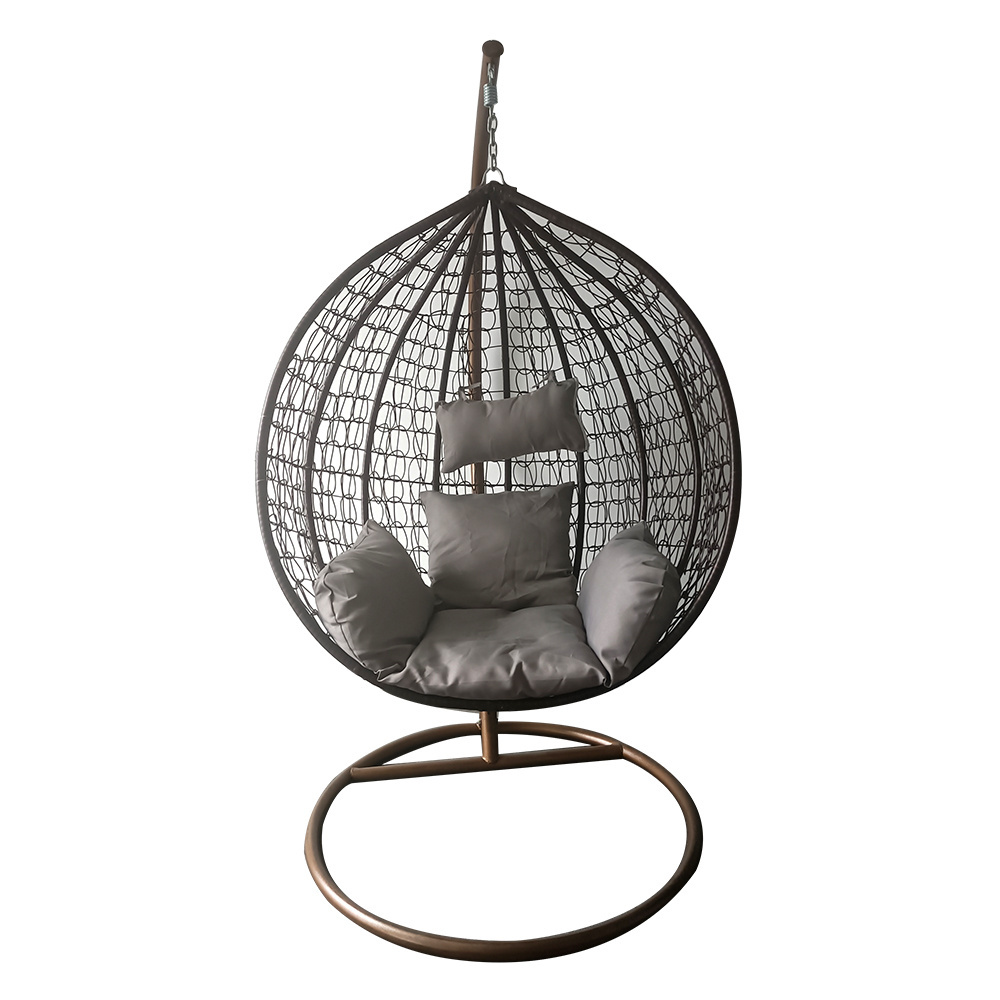 Wholesale Outdoor Garden Multifunctional Detachable Adult Metal Frame patio Hanging Swing Egg Chair