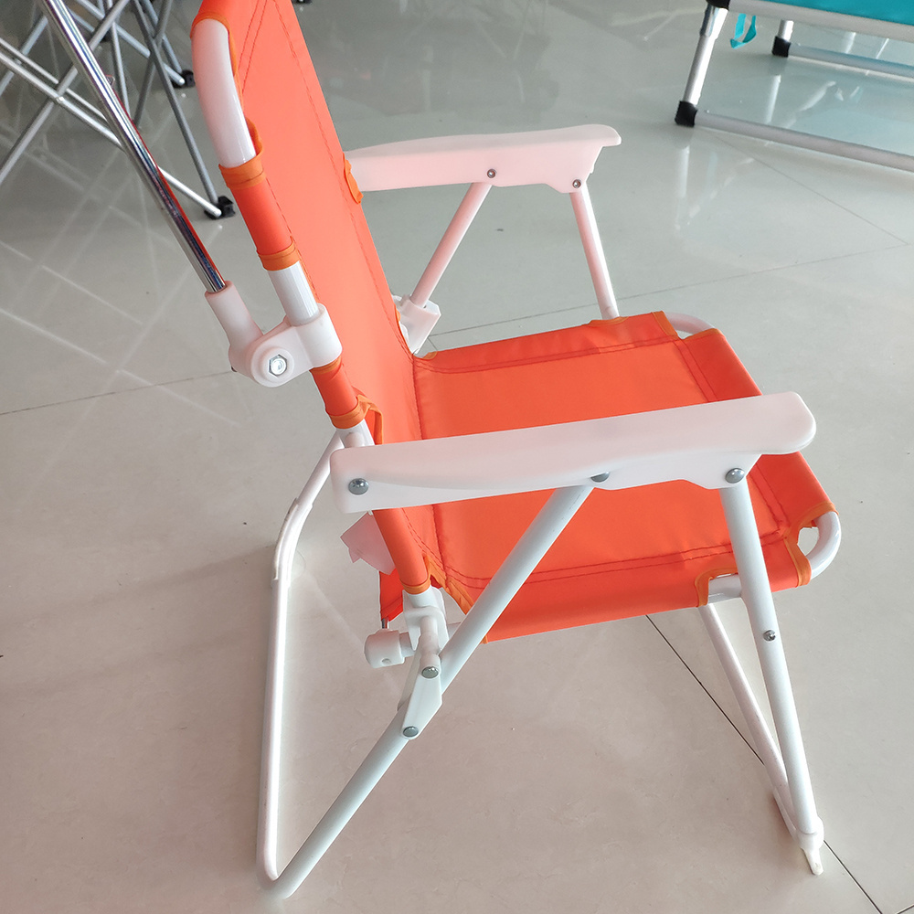 Wholesale Factory Customized Logo Aluminium Outdoor Portable Kids Folding Beach Chair With Umbrella