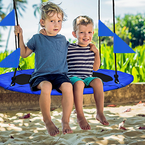 Indoor Playground Garden Under Tree Rubber Replacement Kids Pod Swing Seat