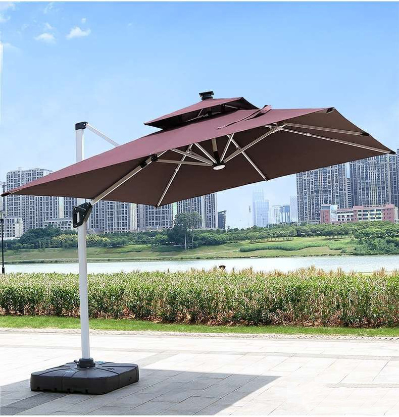 Wholesale Custom Outdoor Heavy Duty White Folding Adults Waterproof Lace Portable Garden Large Sun Patio Umbrella