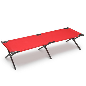 Outdoor Travel Red Max Load 660 Lbs Folding Portable Camping Fold Up Cots For Sleeping Lounging Home Nap