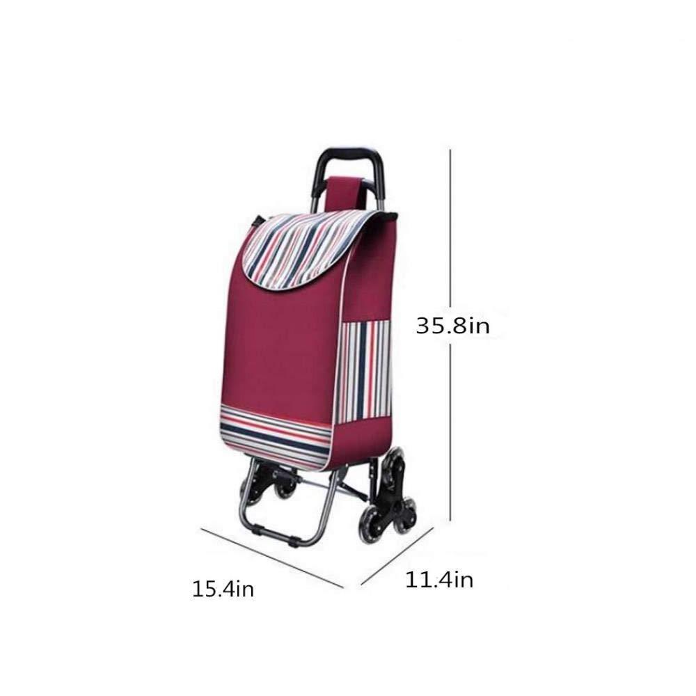 High Quality Wholesale 6 Wheel Foldable Aluminium Alloy Collapsible Carts Vegetable Shopping Trolley Bag With Seat