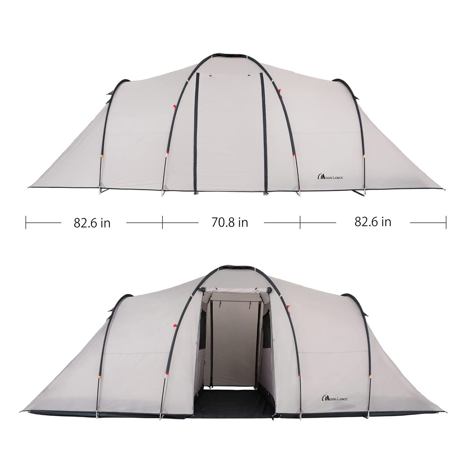 Large Camping Tent 10 12 Person People Waterproof Double Layer 2 Living Rooms And 1 Hall Family Tents Outdoor Rainproof Tent