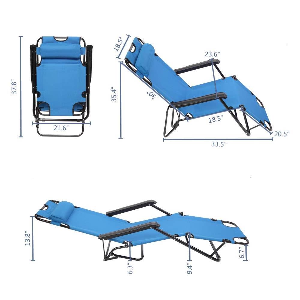 Wholesale Metal Outdoor Folding Camping Reclining Chairs, Outdoor Pool Portable Foldable Patio Beach Lawn Recliner Lounge Chairs