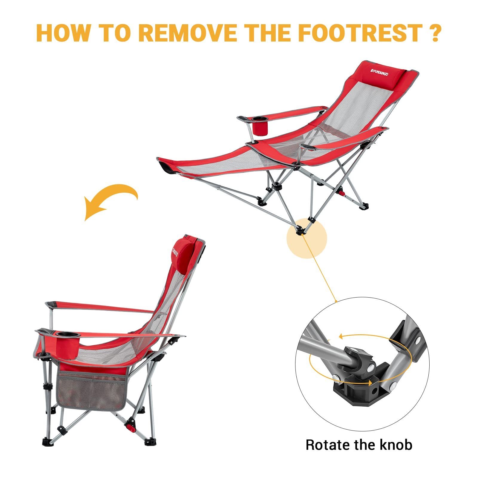 Nordic Outdoor Backyard Furniture Dining Chair Folding Lightweight Portable Camping Chair with Foot Rest