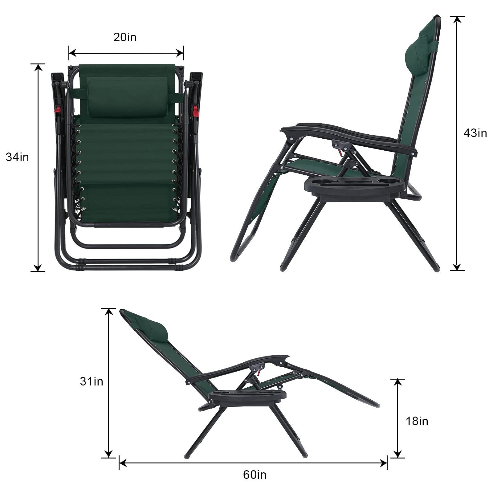 Wholesale modern outdoor waterproof folding garden zero gravity reclining chair