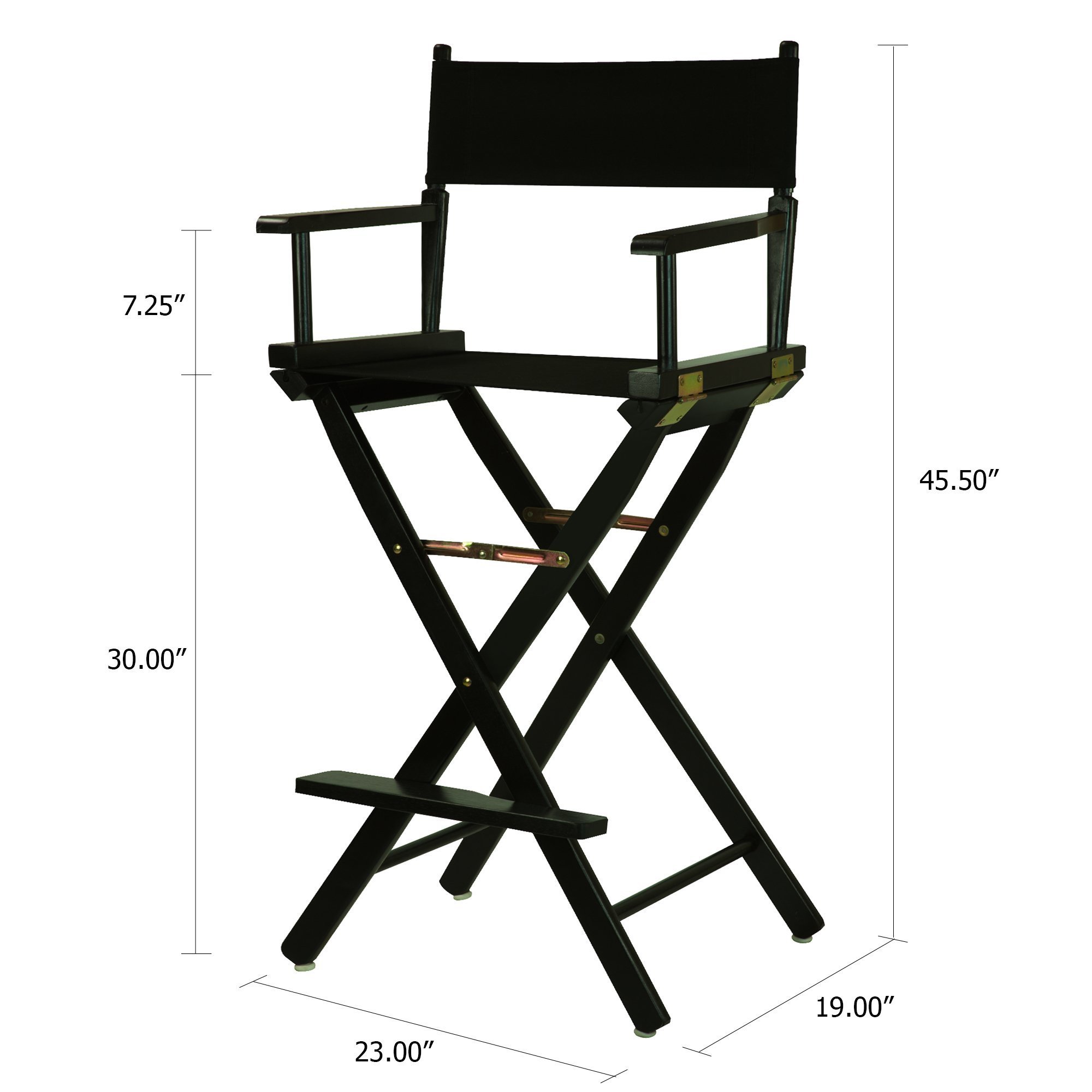 Hot Sale Custom Logo Wood  Metal Frame Portable Folding Makeup Director Chair