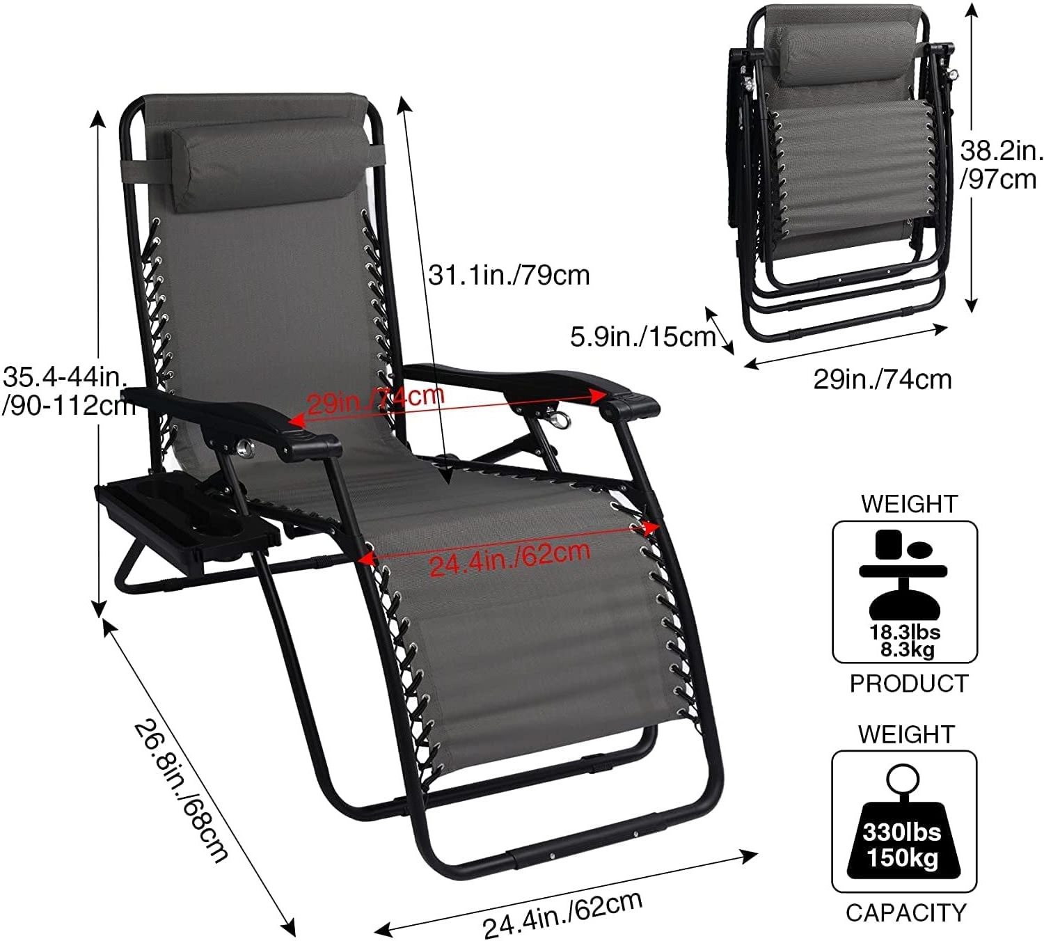 Outdoor Beach Patio Portable Adults Lazy Boy Sun Lounger Zero Gravity Gaming Reclining Chair For Lounge