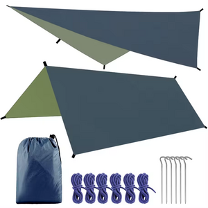 Wholesale Outdoor Folding Double Flat Tree Hanging Rain Fly Waterproof Portable Traveling Camping Hammock Tree Tent