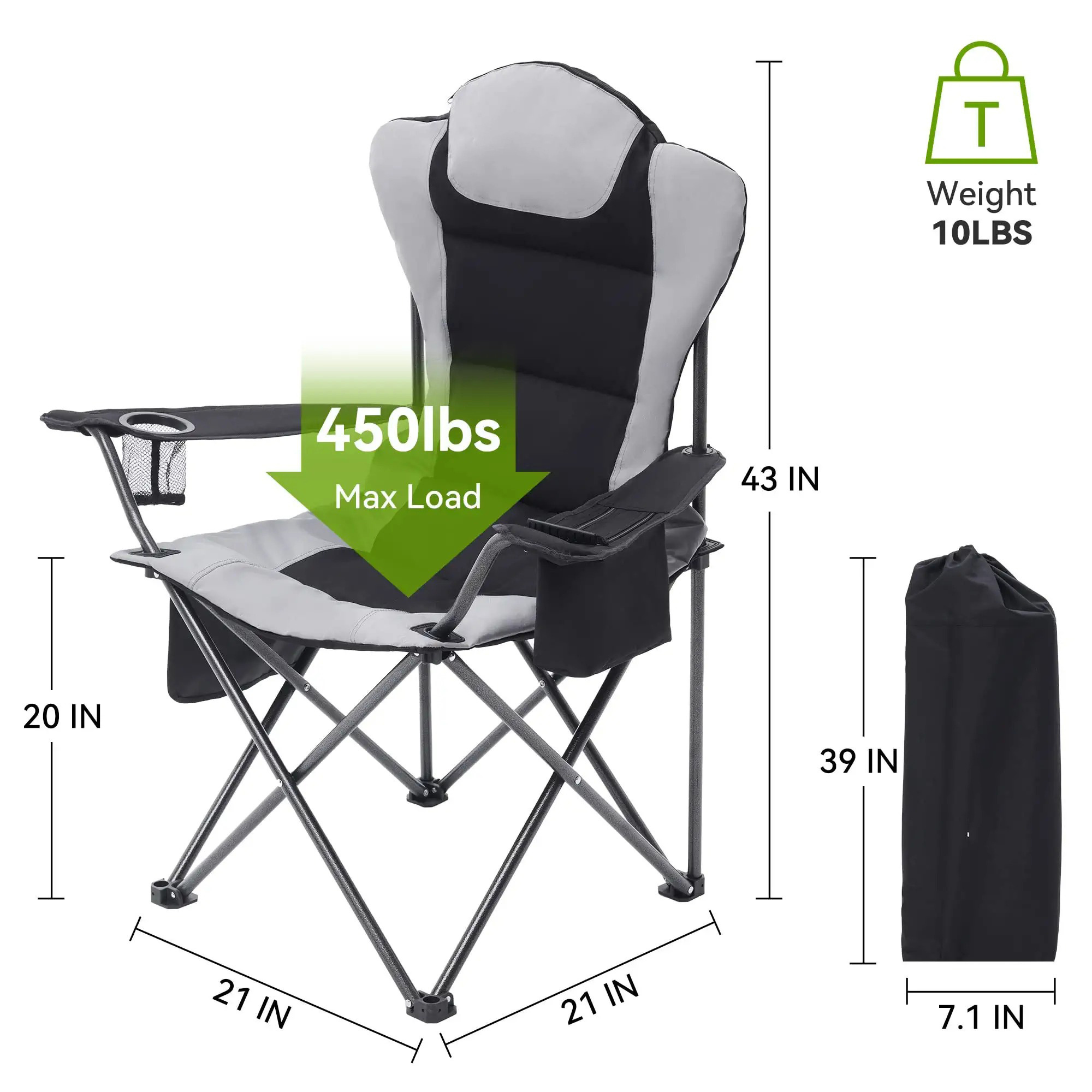 Custom Picnic Chair Manufacturer Lightweight Portable Furniture Tourist Chair Folding Outdoor Beach Camping Travel Chair