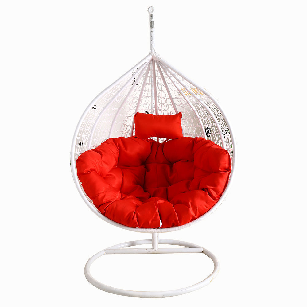 Outdoor Furniture Egg Chair Garden Indoor Wicker Rattan Adult Patio Removable Hanging Egg Swing Chair with Metal Stand