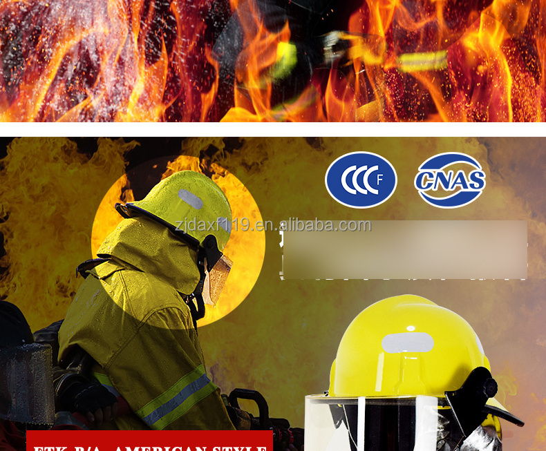 American Style FireFighting Helmet Best selling rescue helmet with anti-fog/scratch visor