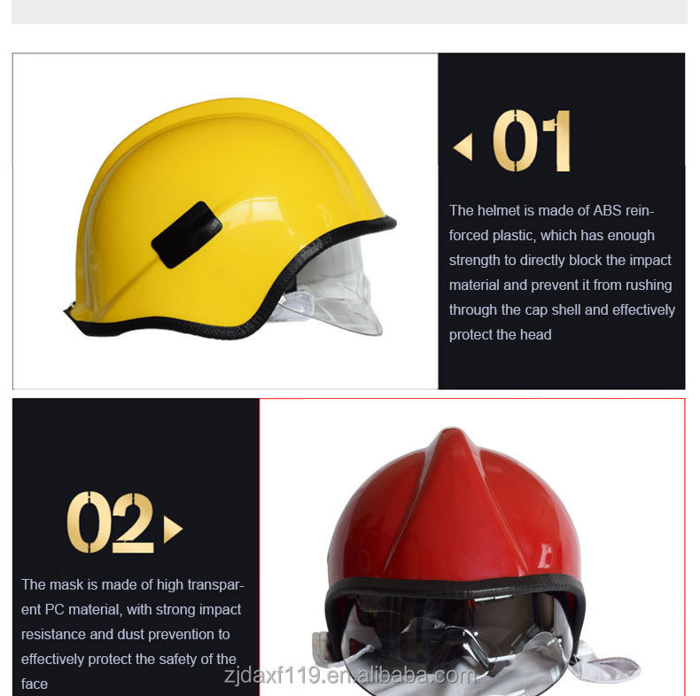 Low Price Flame Retardant Europe  Fire Fighting Protective Firefighter Fireman Safety Helmet For Firemen