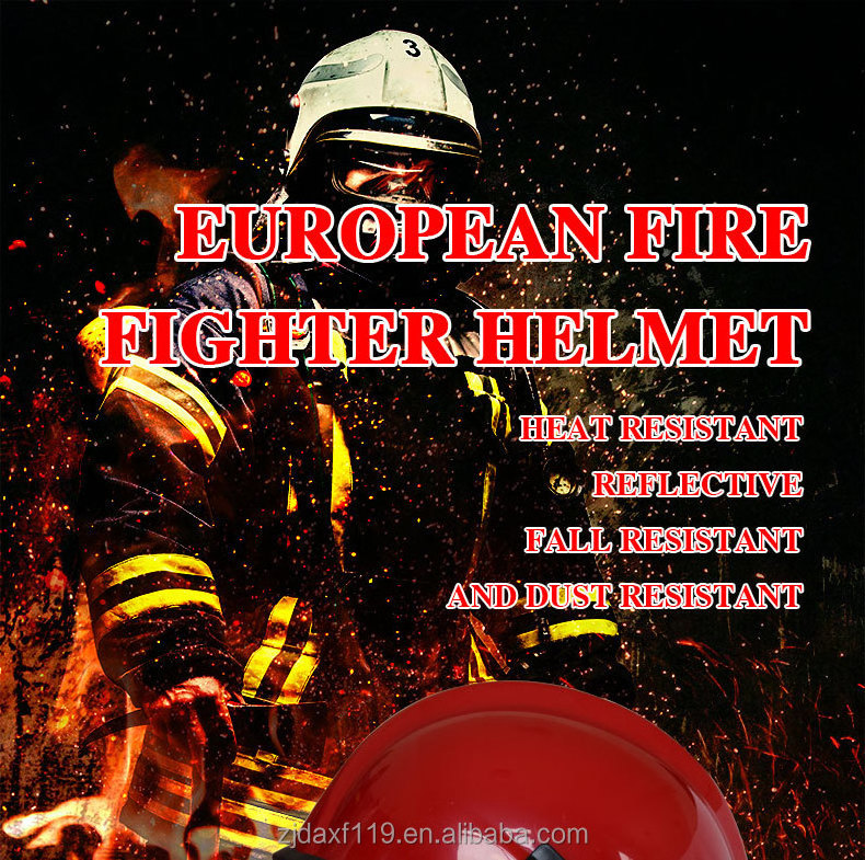 Low Price Flame Retardant Europe  Fire Fighting Protective Firefighter Fireman Safety Helmet For Firemen