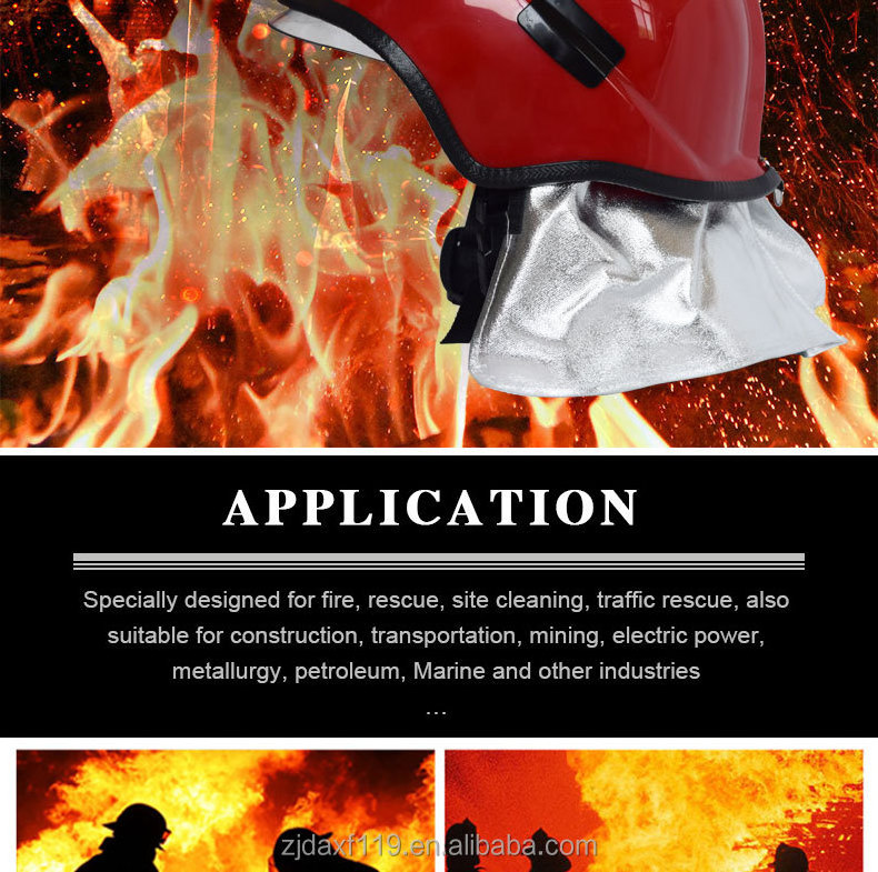 Low Price Flame Retardant Europe  Fire Fighting Protective Firefighter Fireman Safety Helmet For Firemen