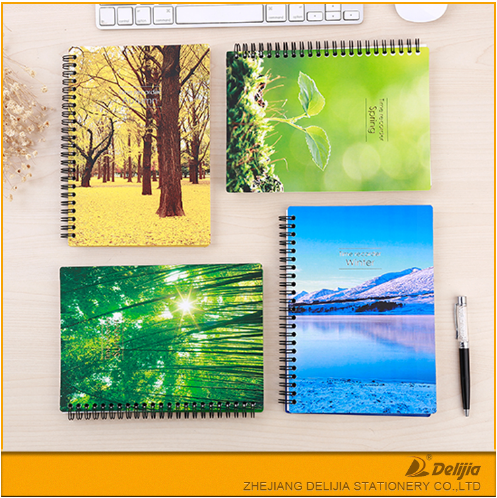 Wholesale Stationery Hardcover Custom Composition A4 Line Spiral Notebook With Custom Logo