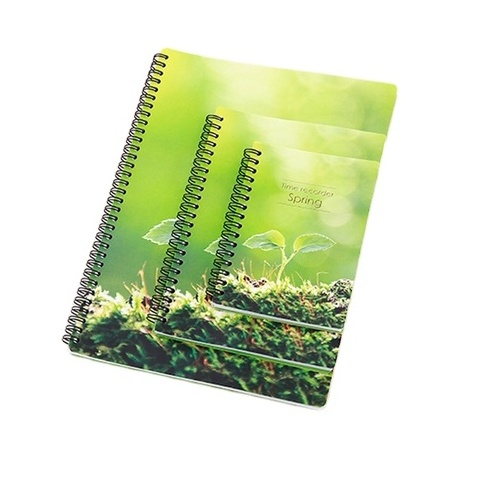 Wholesale Stationery Hardcover Custom Composition A4 Line Spiral Notebook With Custom Logo