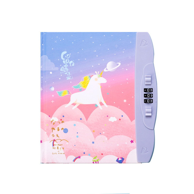 2022 2023 Cute Journal Planner Customize Kids Notebook Unicorn Diary With Lock