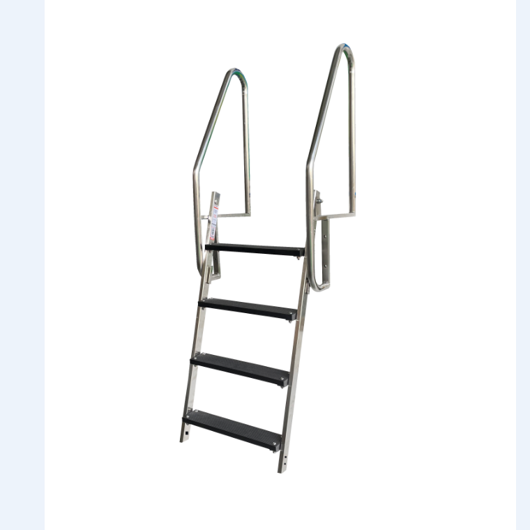 Swimming Pool Ladder Factory Stainless Steel DX-4016 China Silver DEXIN Swimming Pool Ladder for in Ground Pools Heavy 100 1.2mm