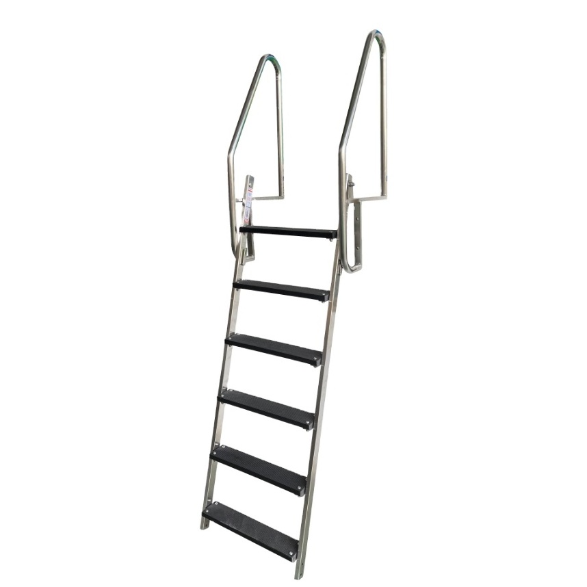 DX-4016  hot sell product 6 steps swimming pool ladder stainless steel  straight swim ladder  dock ladder