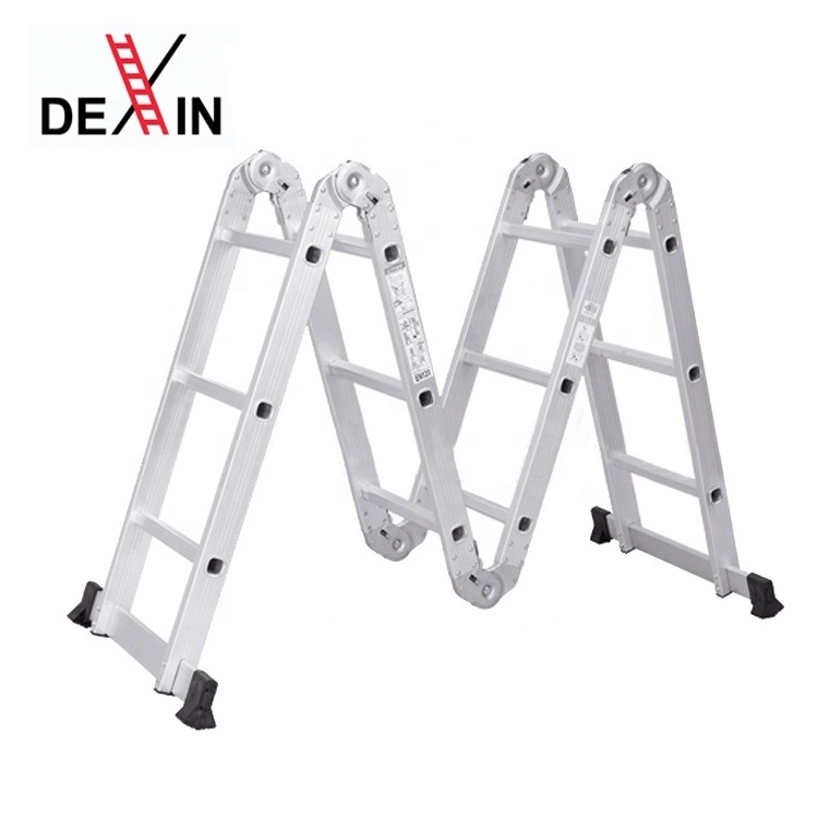 DX-402 Easy Portable & Movable Aluminum Alloy Folding Stair / Foldable Multi Purpose Step Ladders