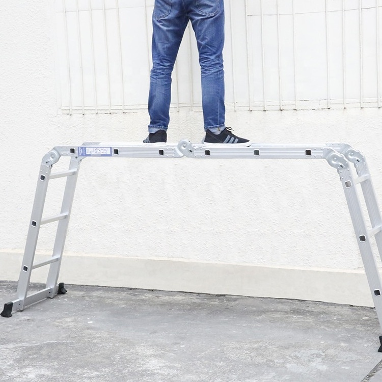 DX-402 Easy Portable & Movable Aluminum Alloy Folding Stair / Foldable Multi Purpose Step Ladders