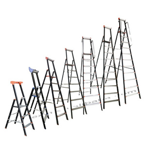 DX-9200 Series Aluminum Step Ladder Safety Portable Folding Extension Indoor Loft Attic  Step ladders with Tools Tray EN131