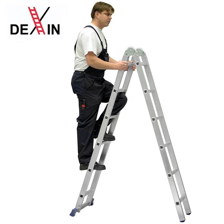 DX-402 Easy Portable & Movable Aluminum Alloy Folding Stair / Foldable Multi Purpose Step Ladders