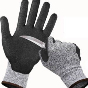 Anti-Abrasion HPPE Nitrile Palm Coated Anti Cutting Waterproof Anti-oil Non-slip Safety Working Mechanic Gloves