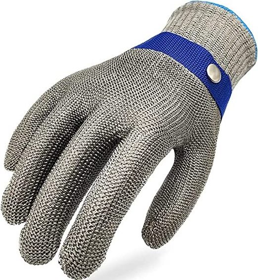 Anti Cutting Stainless Steel Meat Gloves Mesh Metal Wire Durable Butcher Gloves Cut Resistant Safety Working Glove