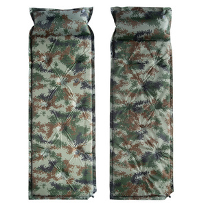 Outdoor Portable Beach Inflatable Camping Sleeping Pad Camouflage Single Inflatable Cushion