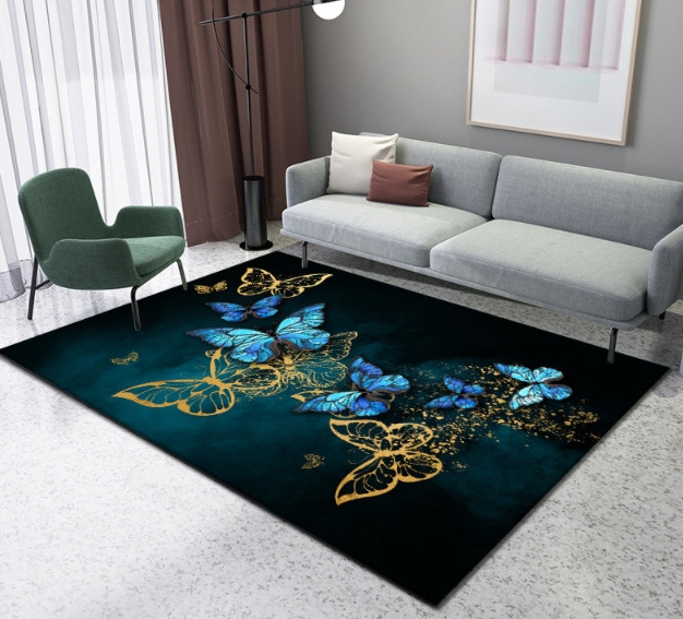 most popular non slip living room carpet chinese carpets and area rugs customized design plush crystal velvet carpet