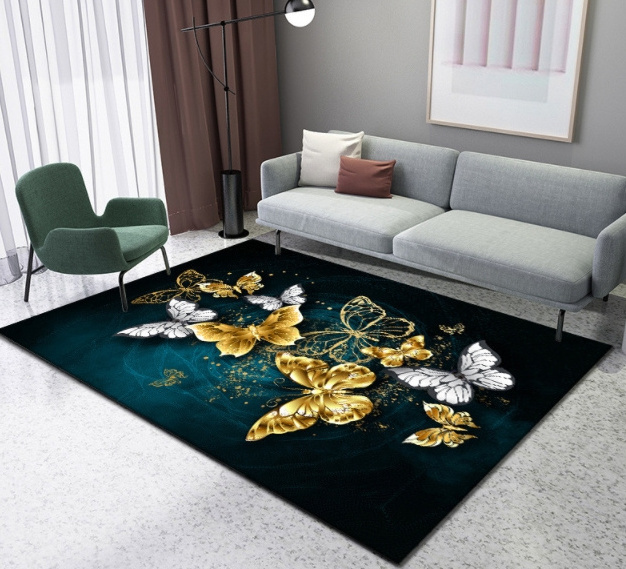 most popular non slip living room carpet chinese carpets and area rugs customized design plush crystal velvet carpet