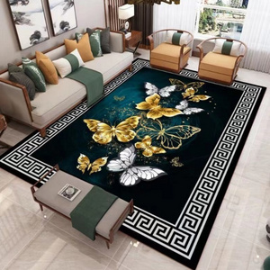 most popular non slip living room carpet chinese carpets and area rugs customized design plush crystal velvet carpet