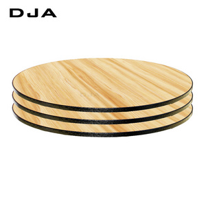 15 years warranty round table top wood,table top replacement,wood table top with PU edge / armor edge /Spray Polyurethane Edge