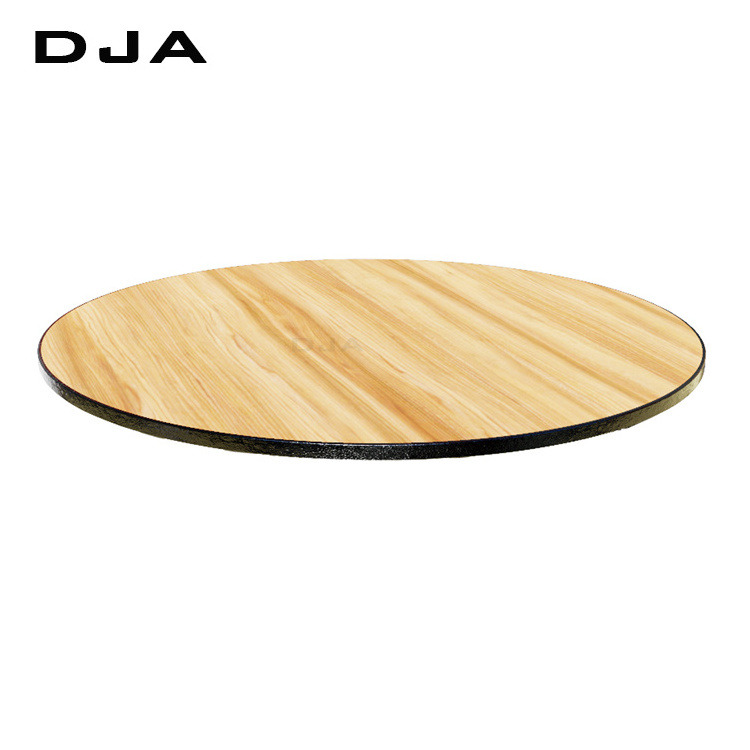 15 years warranty round table top wood,table top replacement,wood table top with PU edge / armor edge /Spray Polyurethane Edge