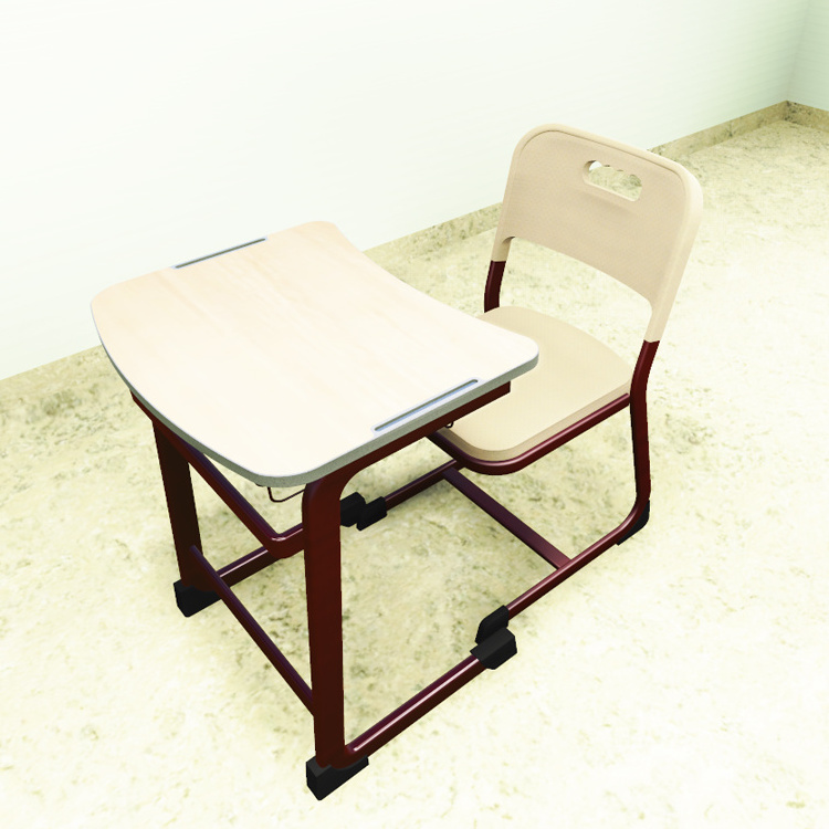 Classroom Modular Modern School Furniture Desk Chair School Tables And Chairs MDF plastic single student study chair and table