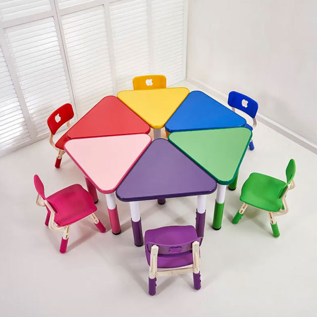 Primary School Student Chair and Table Set Plastic Study Reading Table Modern Furniture Party Children Nursery Kindergarten Kids